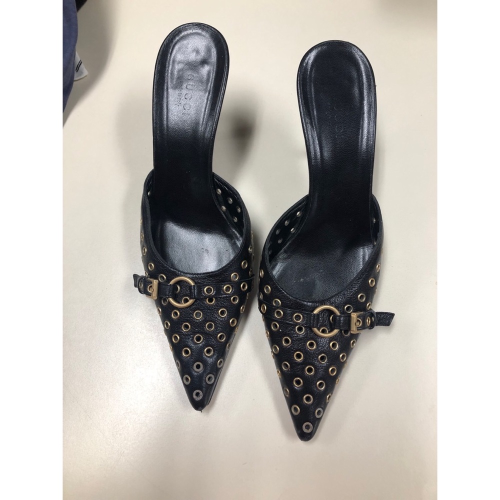 Gucci Grommet Mule Heel